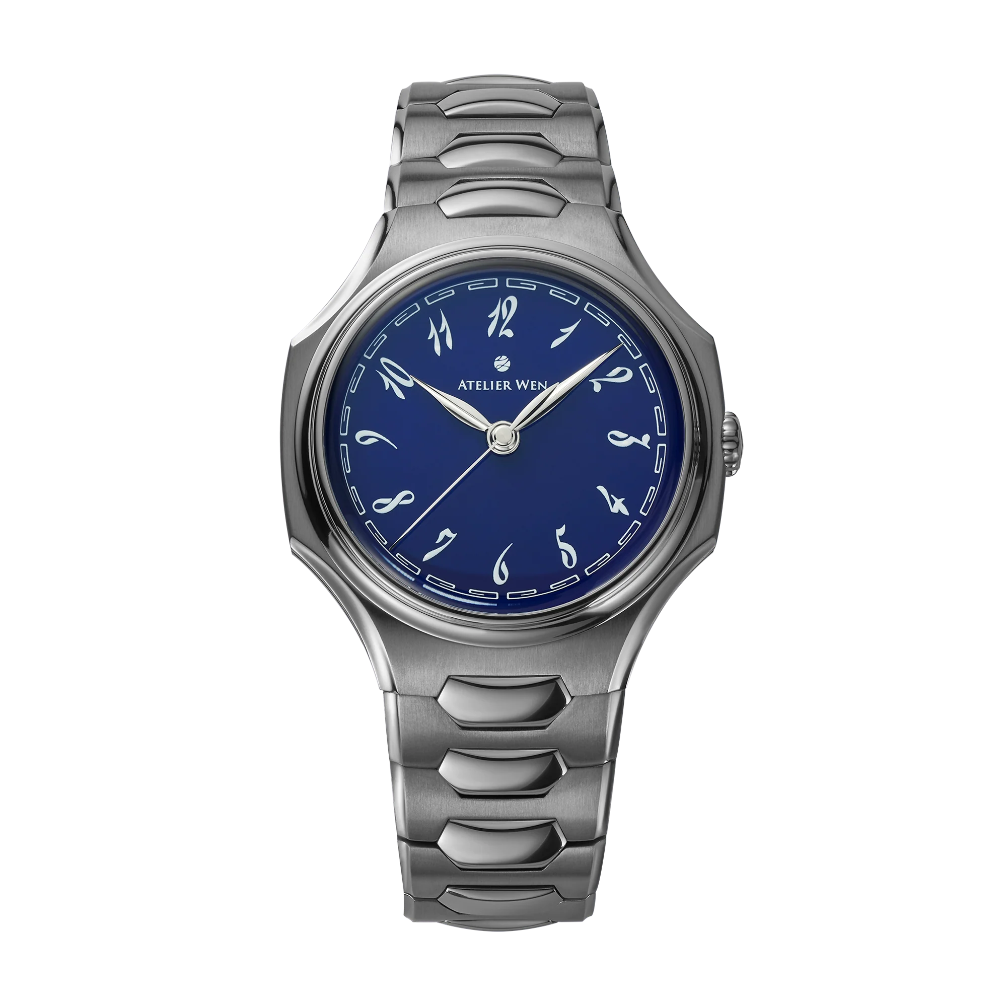 Atelier Wen Inflection Blue 渊 Yuān 40mm Tantalum Bracelet Watch