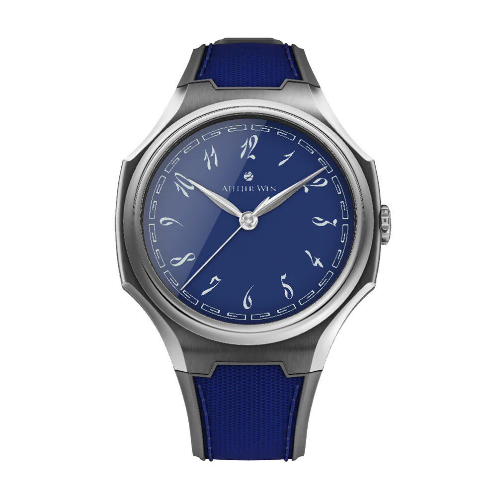 Atelier Wen Inflection Blue 渊 Yuān 40mm Tantalum Bracelet Watch - Image 4
