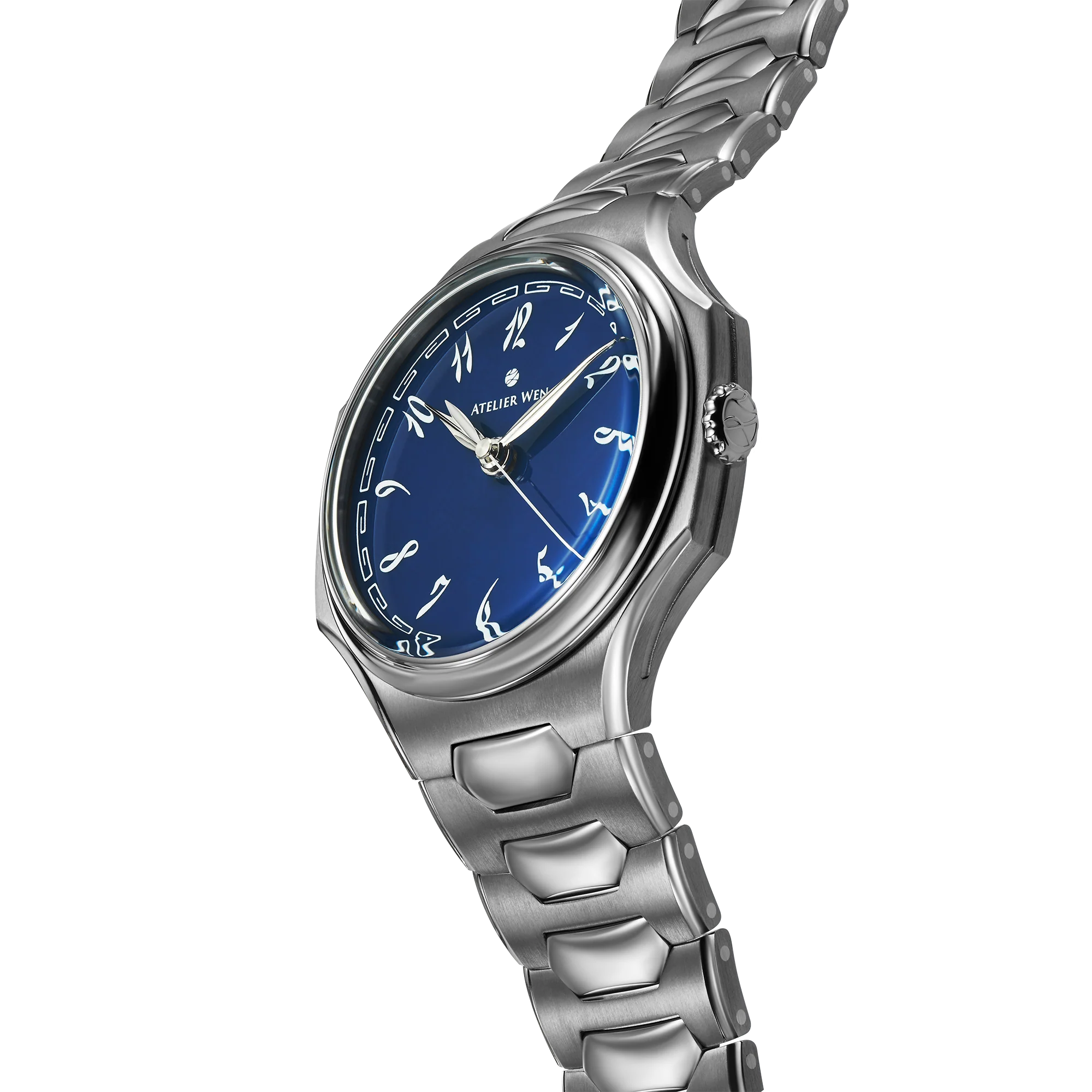 Atelier Wen Inflection Blue 渊 Yuān 40mm Tantalum Bracelet Watch - Image 5