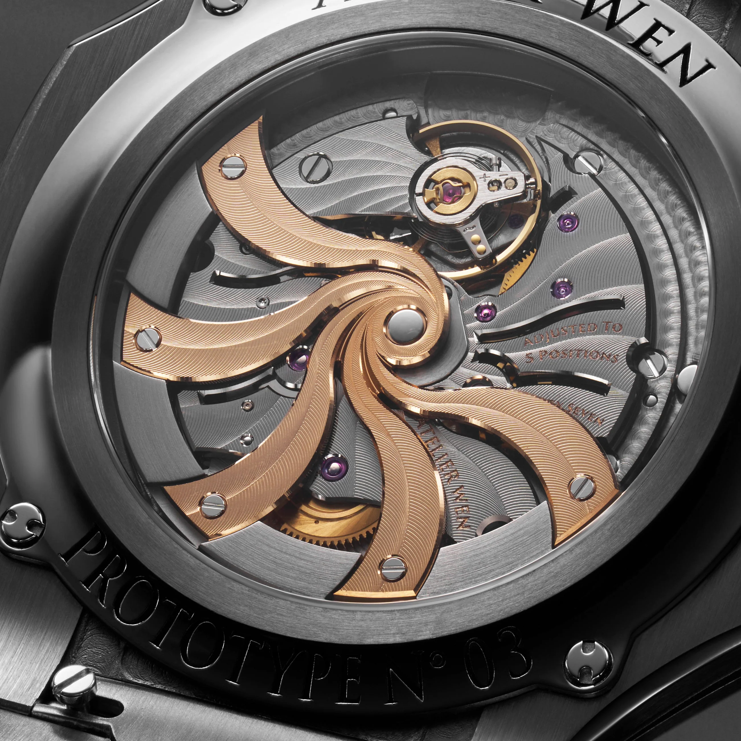 Atelier Wen Inflection Blue 渊 Yuān 40mm Tantalum Bracelet Watch - Image 3