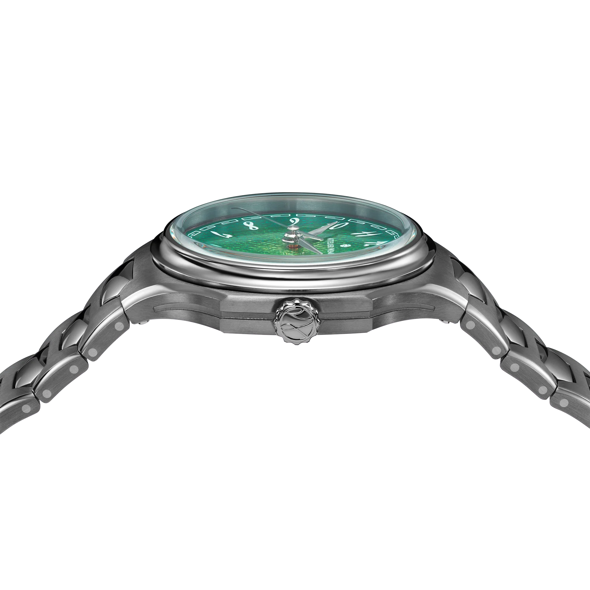 Atelier Wen Inflection Green Dial 幽 YŌU 40mm Tantalum Bracelet Watch - Image 6