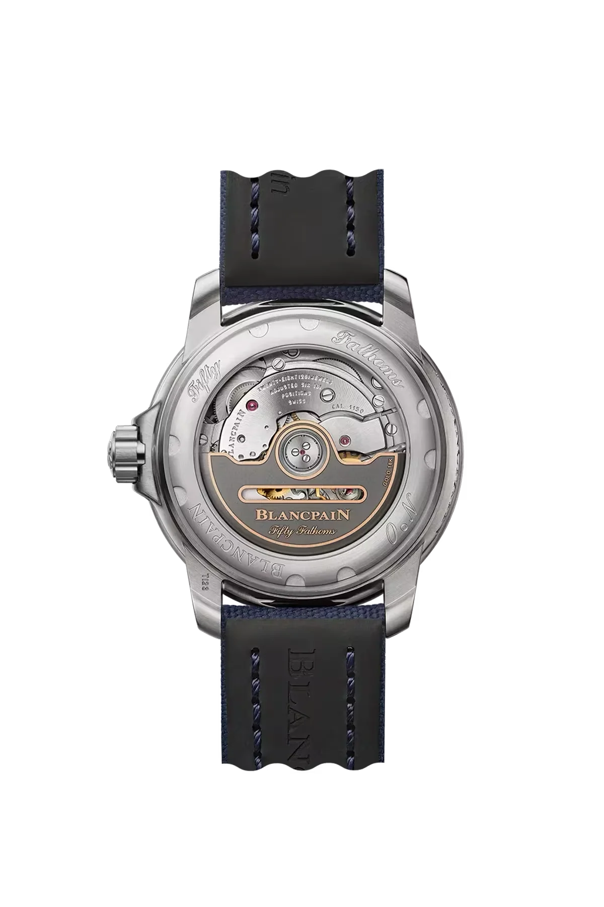 Blancpain Fifty Fathoms 38mm Blue Titanium Watch - Image 2