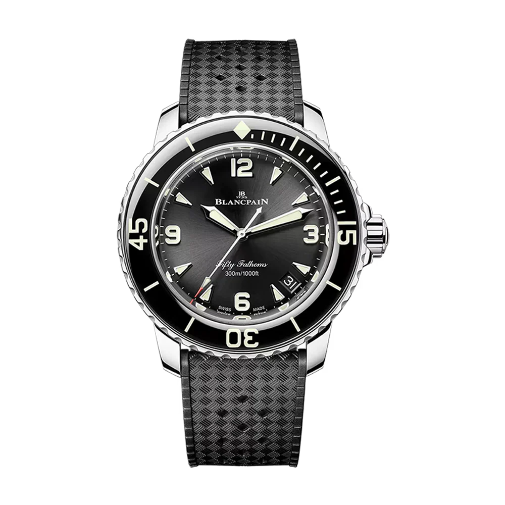 Blancpain Fifty Fathoms Automatique 42mm Black Rubber Watch