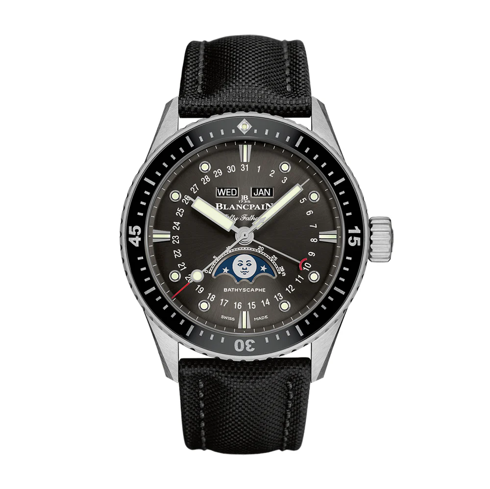 Blancpain Fifty Fathoms Bathyscaphe Quantième Complet Phases De Lune Watch