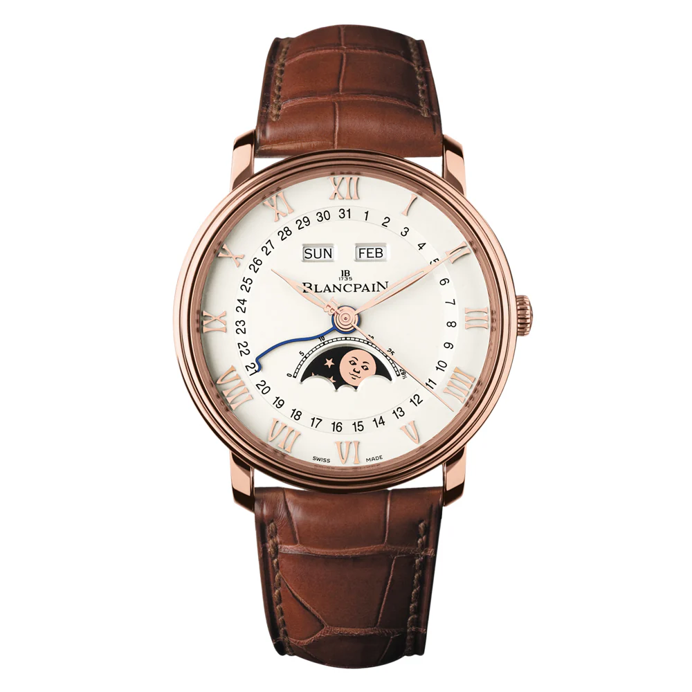 Blancpain Villeret Quantième Complet Rose Gold Watch