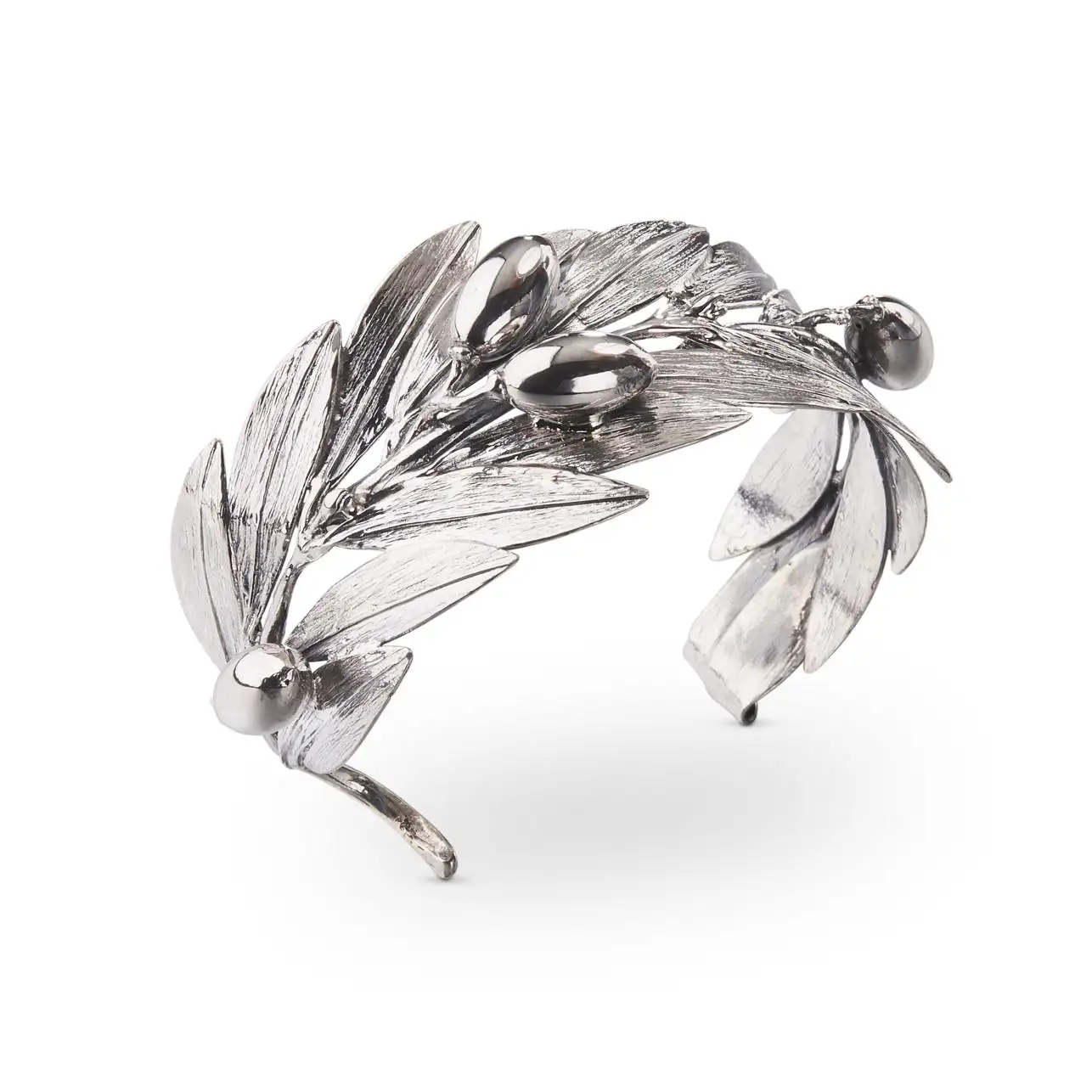 Buccellati Mario Leaf Olive Silver Leaf Bracelet - Image 2