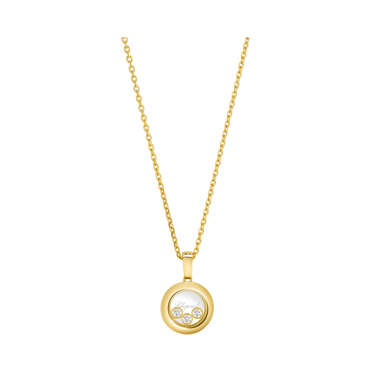 Chopard Happy Diamonds Icons Pendant Necklace 18K Yellow Gold