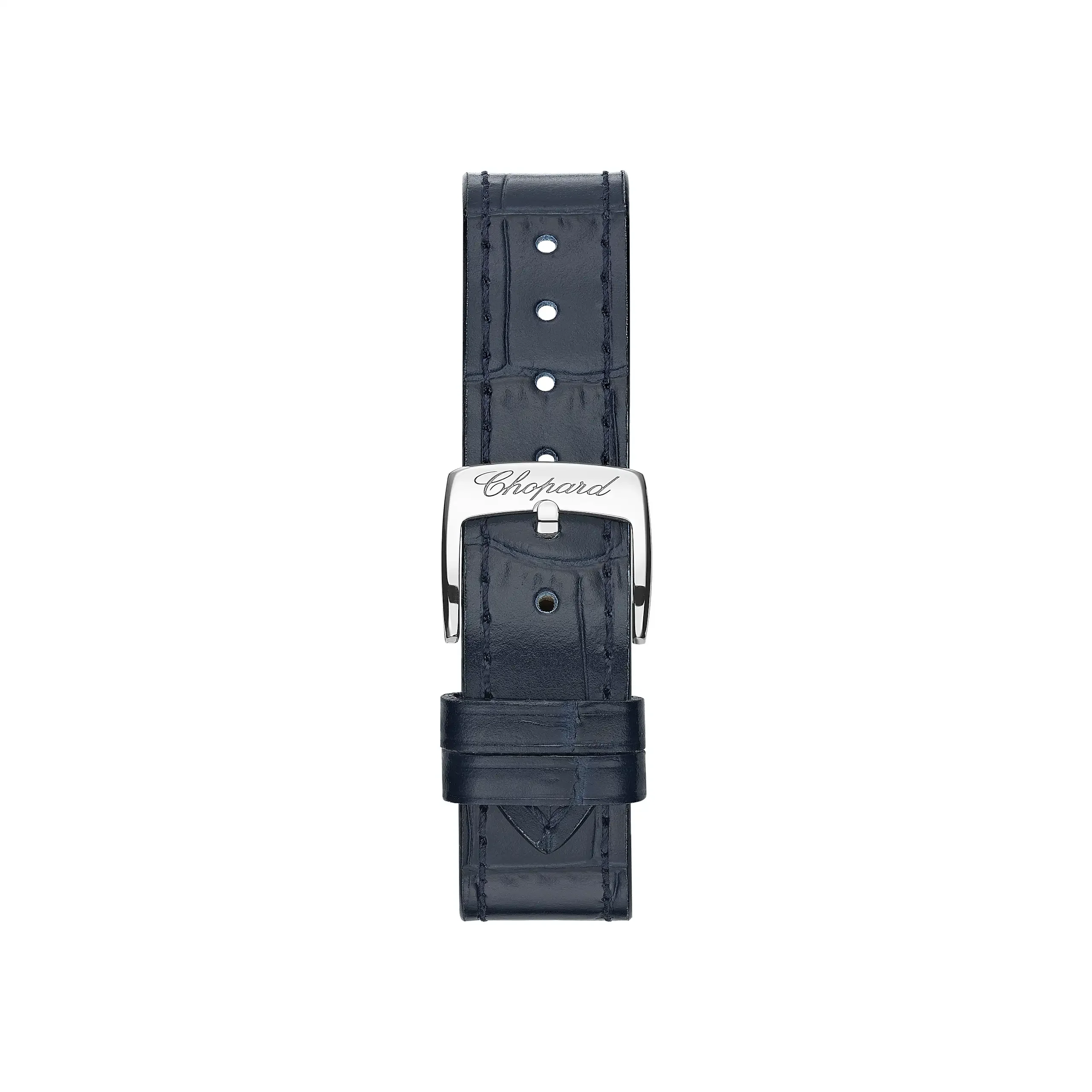 Chopard Happy Sport 36mm Steel and Yellow Gold Leather Strap Watch - Image 5
