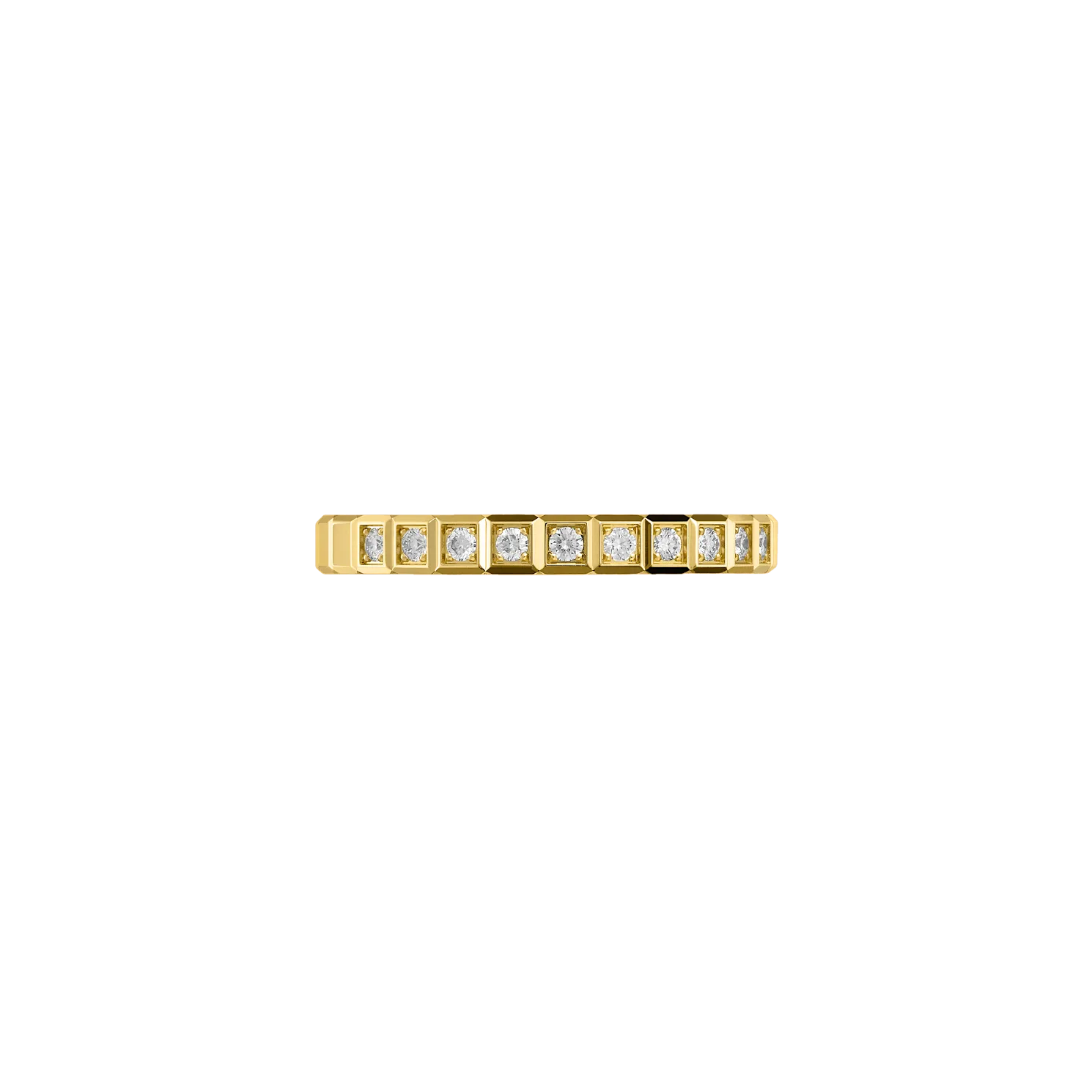 Chopard Ice Cube Diamond Ring 18K Yellow Gold - Image 2