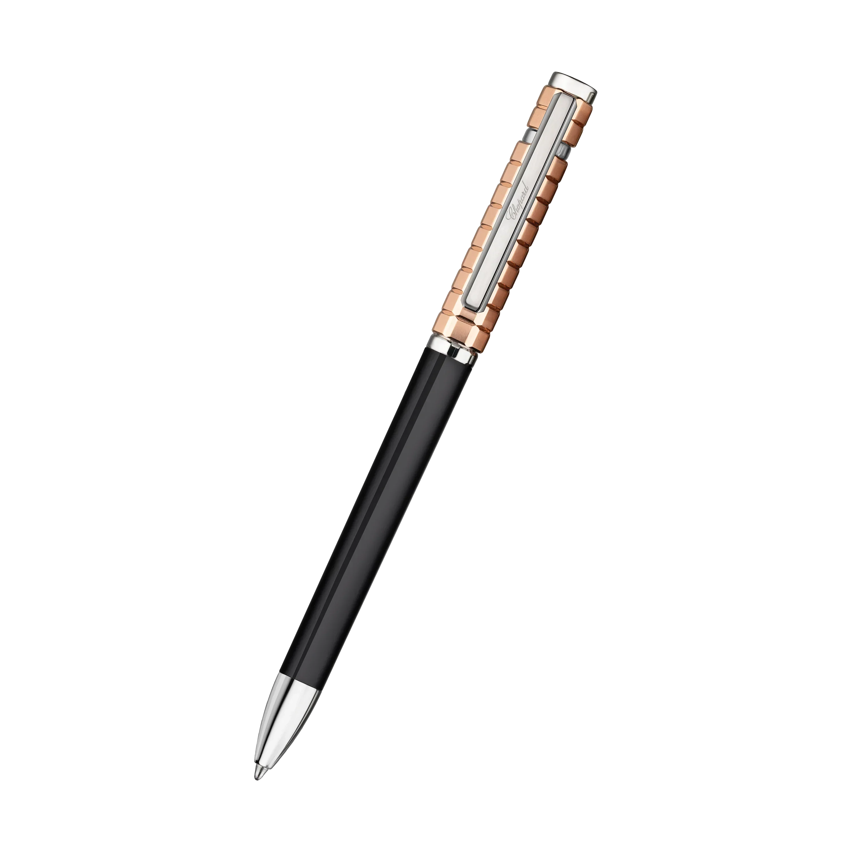 Chopard Ice Cube Two Tone Ballpoint Pen Black