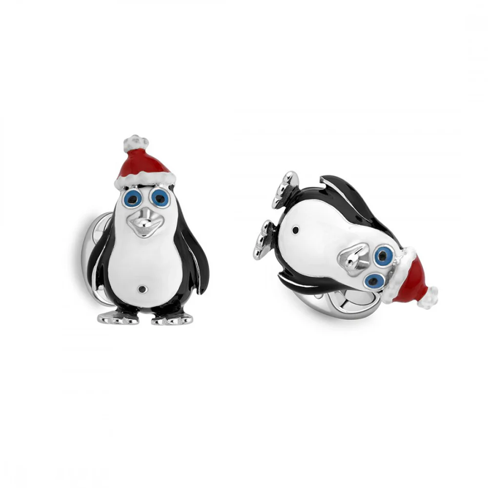 Deakin and Francis Christmas Penguin Cufflinks