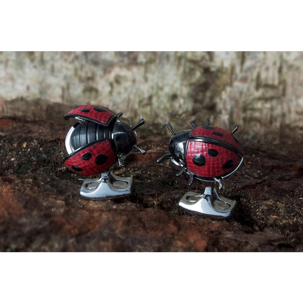 Deakin and Francis Moving Ladybug Cufflinks - Image 2