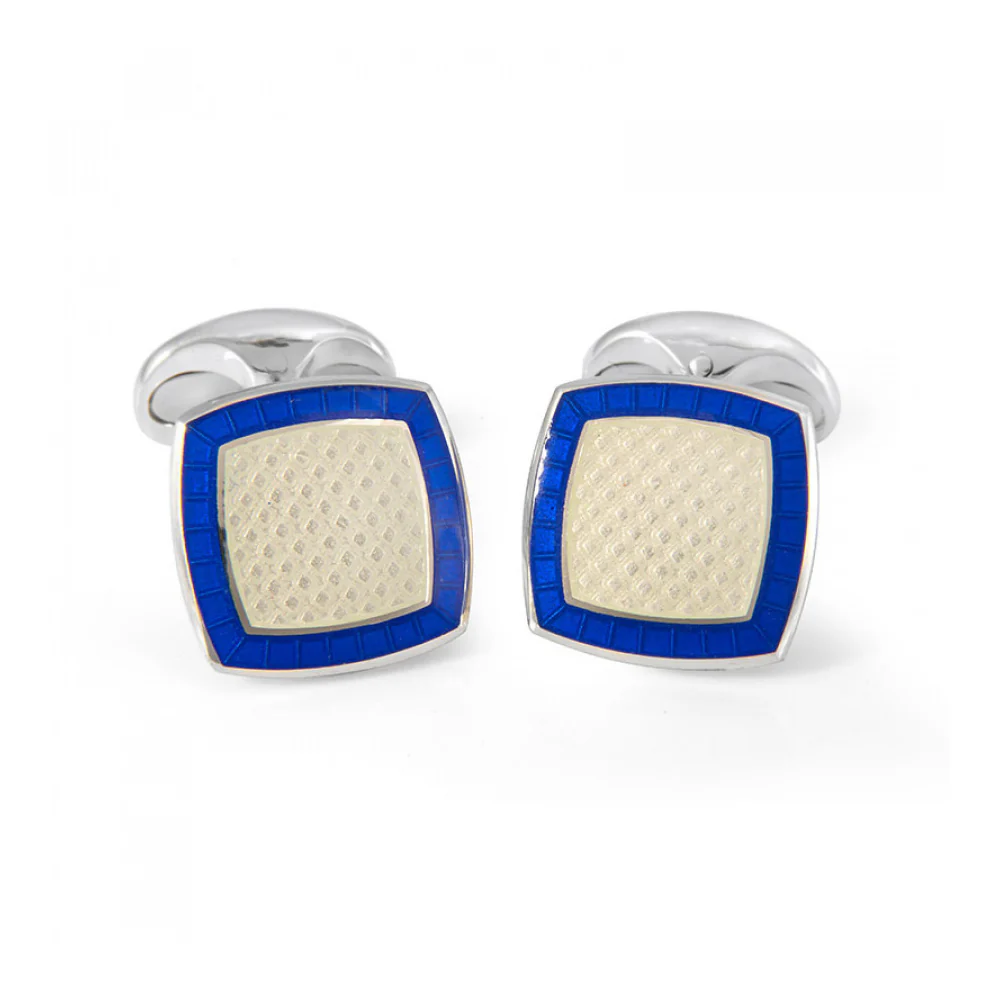 Deakin and Francis Royal Blue Enamel Cufflinks