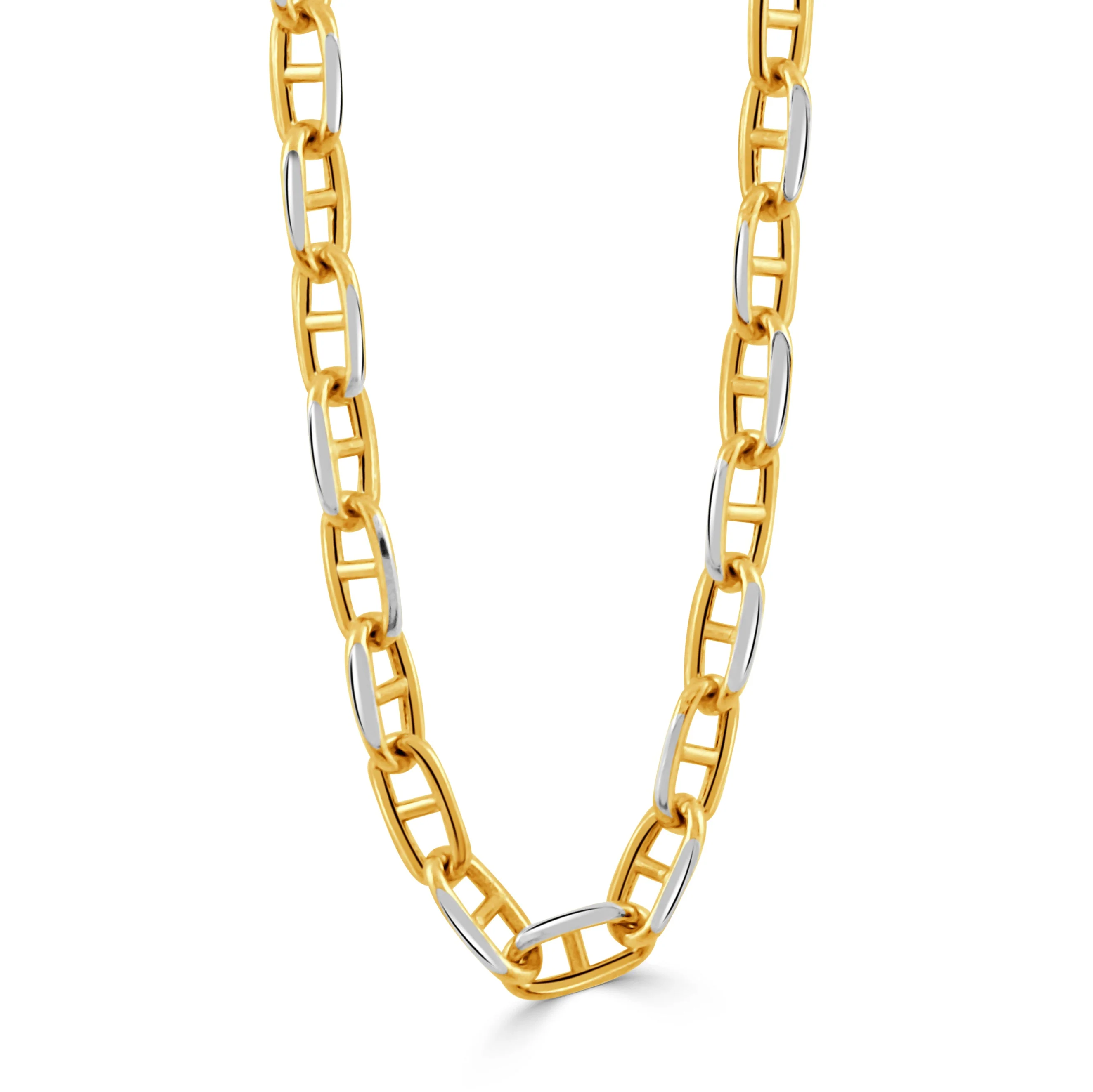 Doves 18 Inch Mariner Chain Necklace 18K Yellow Gold