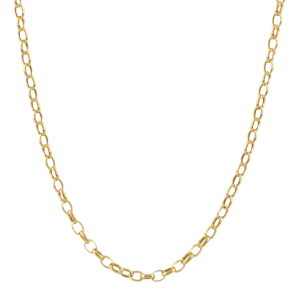 Doves 18K Yellow Gold Rolo Chain Necklace