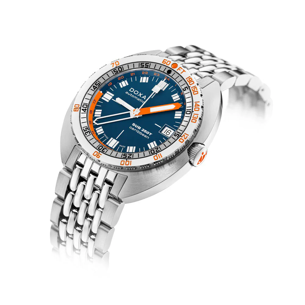 DOXA SUB 250T GMT Caribbean Stainless Steel - Image 2
