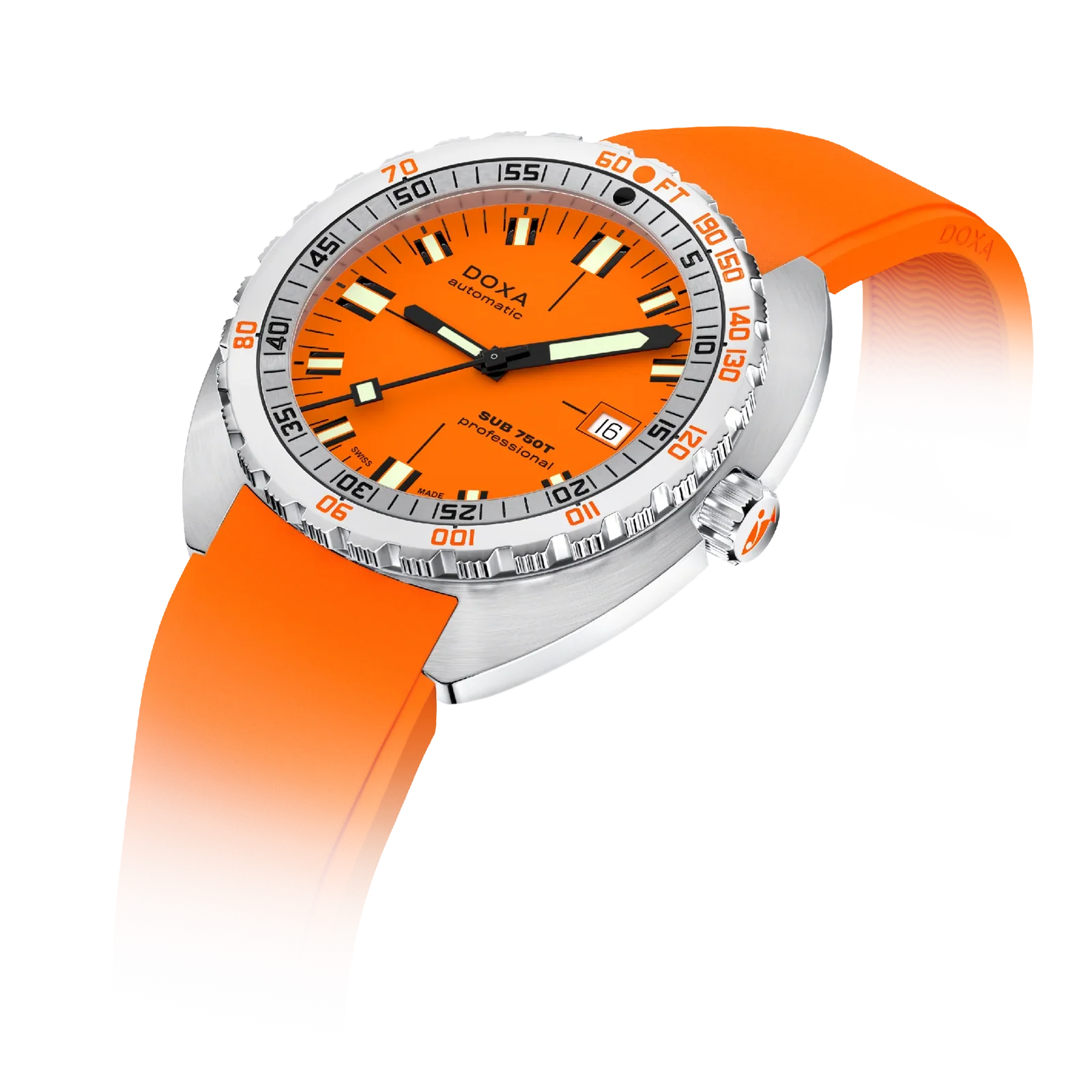 DOXA SUB 750T Professional Rubber Strap - Image 2
