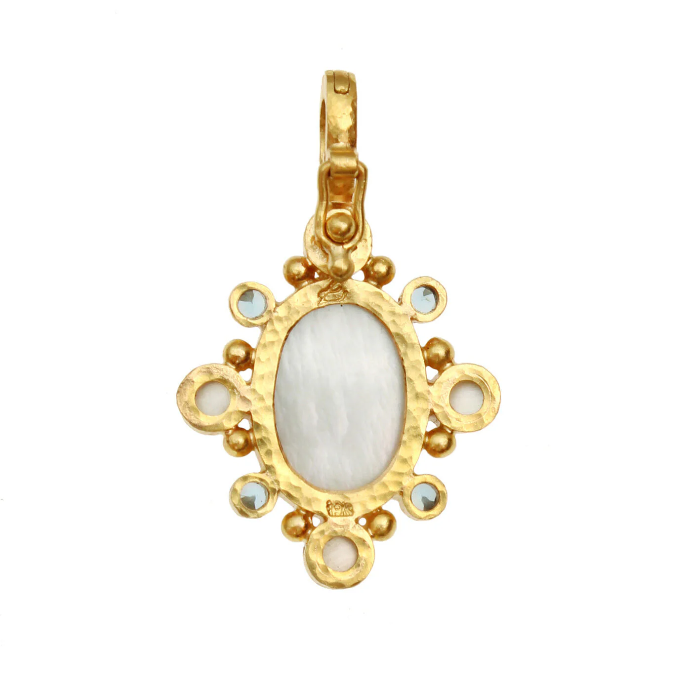 Elizabeth Locke Aquamarine Pendant - Image 3