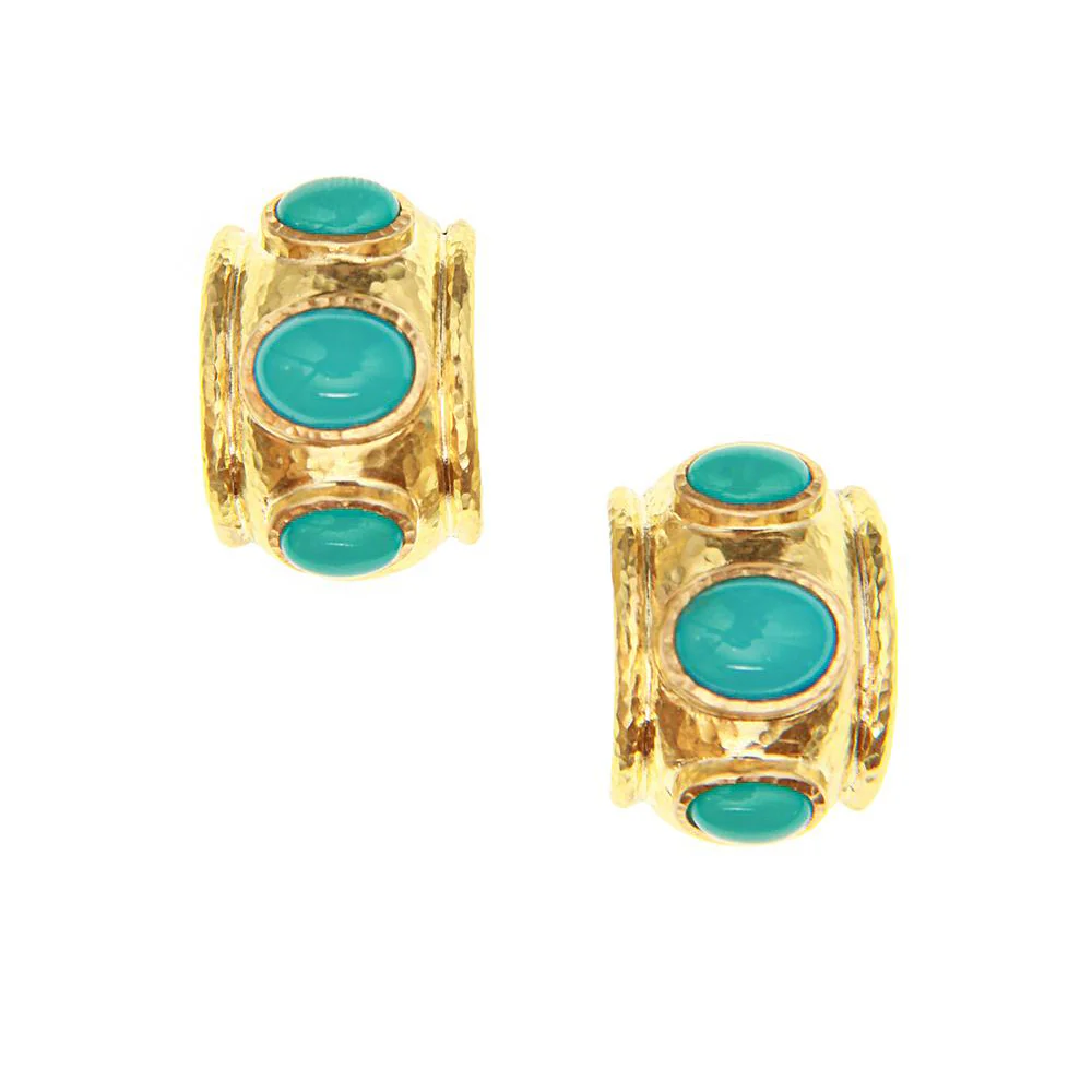 Elizabeth Locke Sleeping Beauty Turquoise Earrings