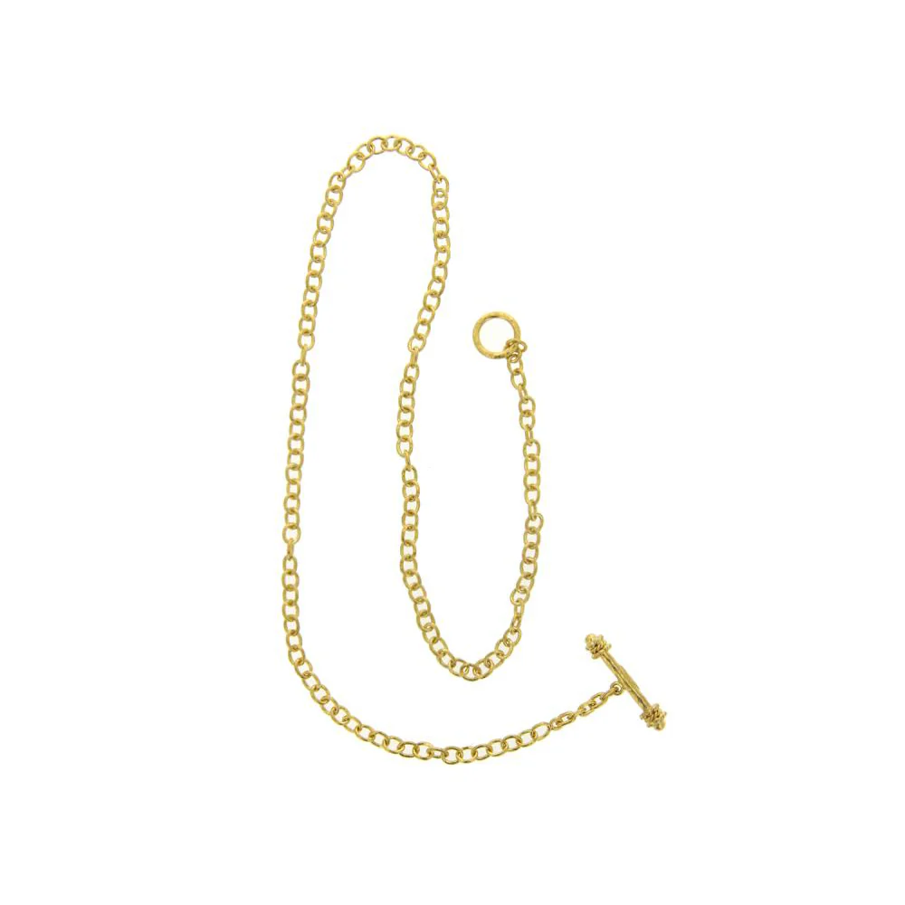 Elizabeth Locke Tiny Volterra 17 Inch Link Necklace