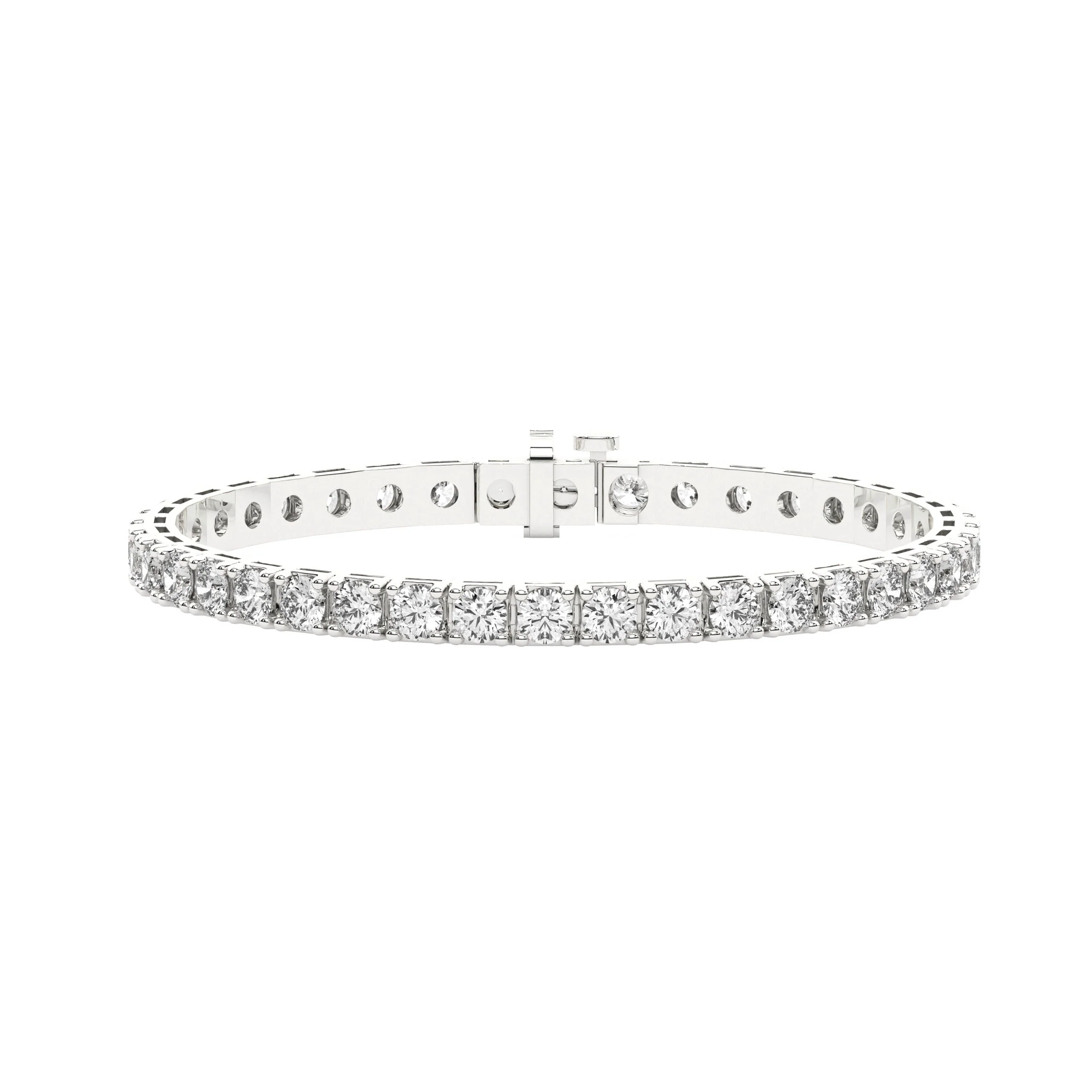 Ella Rose 10.02ct Lab-Grown Diamond Tennis Bracelet 14K White Gold