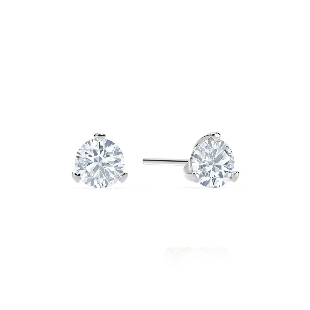 Ella Rose 14K White Gold 2.00ct Martini Lab-Grown Diamond Stud Earrings