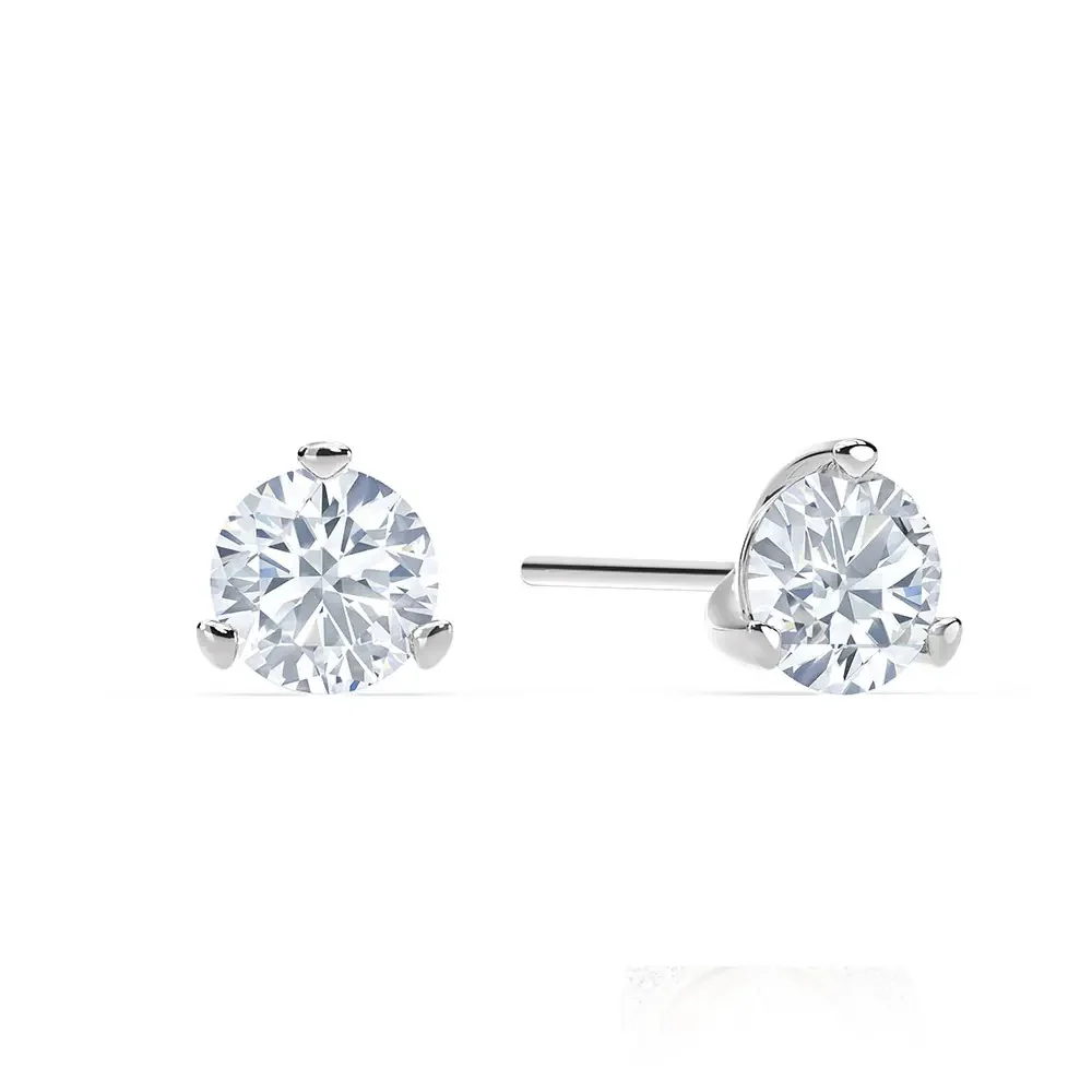 Ella Rose 14K White Gold 2.01ct Martini Lab-Grown Diamond Stud Earrings