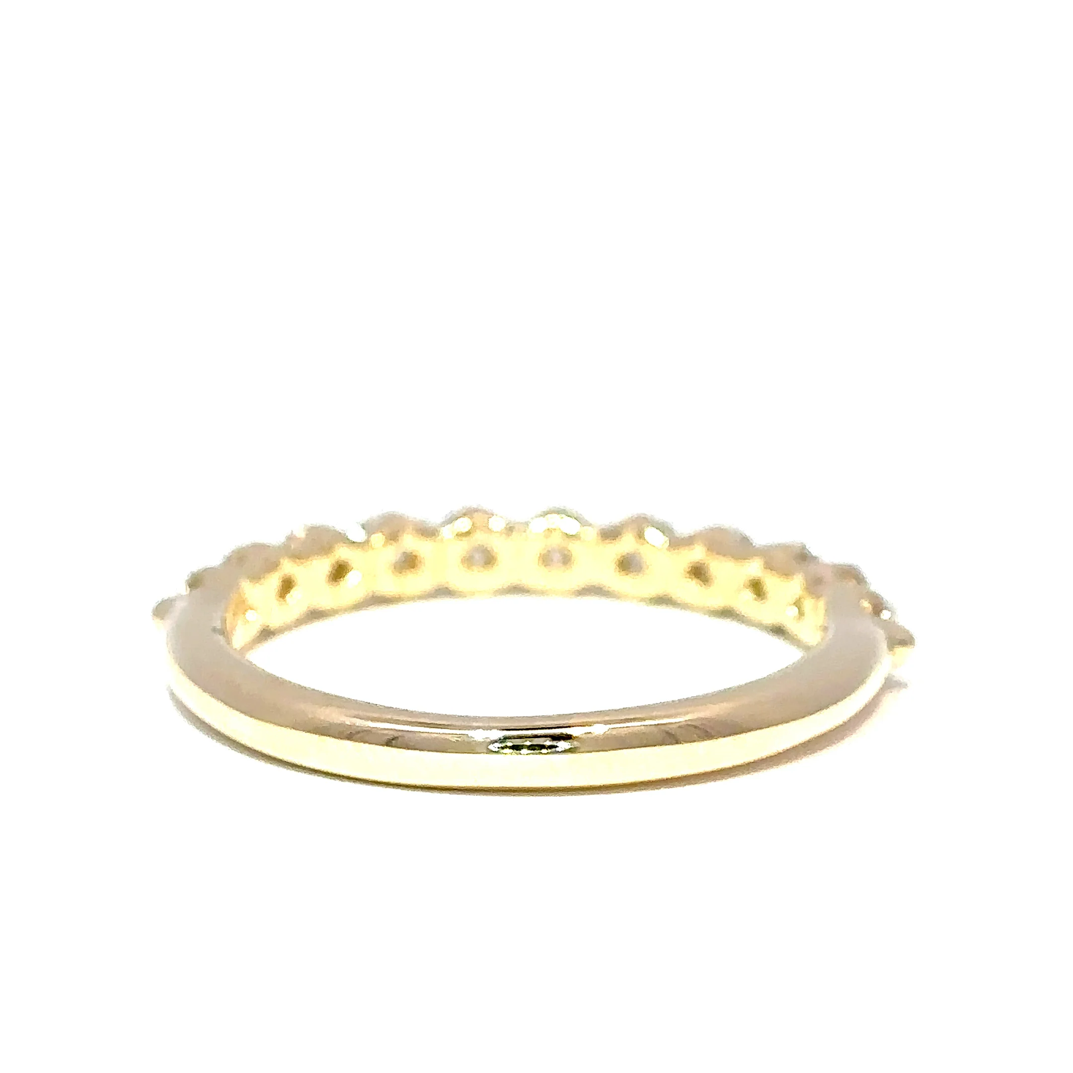 Ella Rose 14K Yellow Gold 0.50ct Lab-Grown Diamond Wedding Band - Image 3