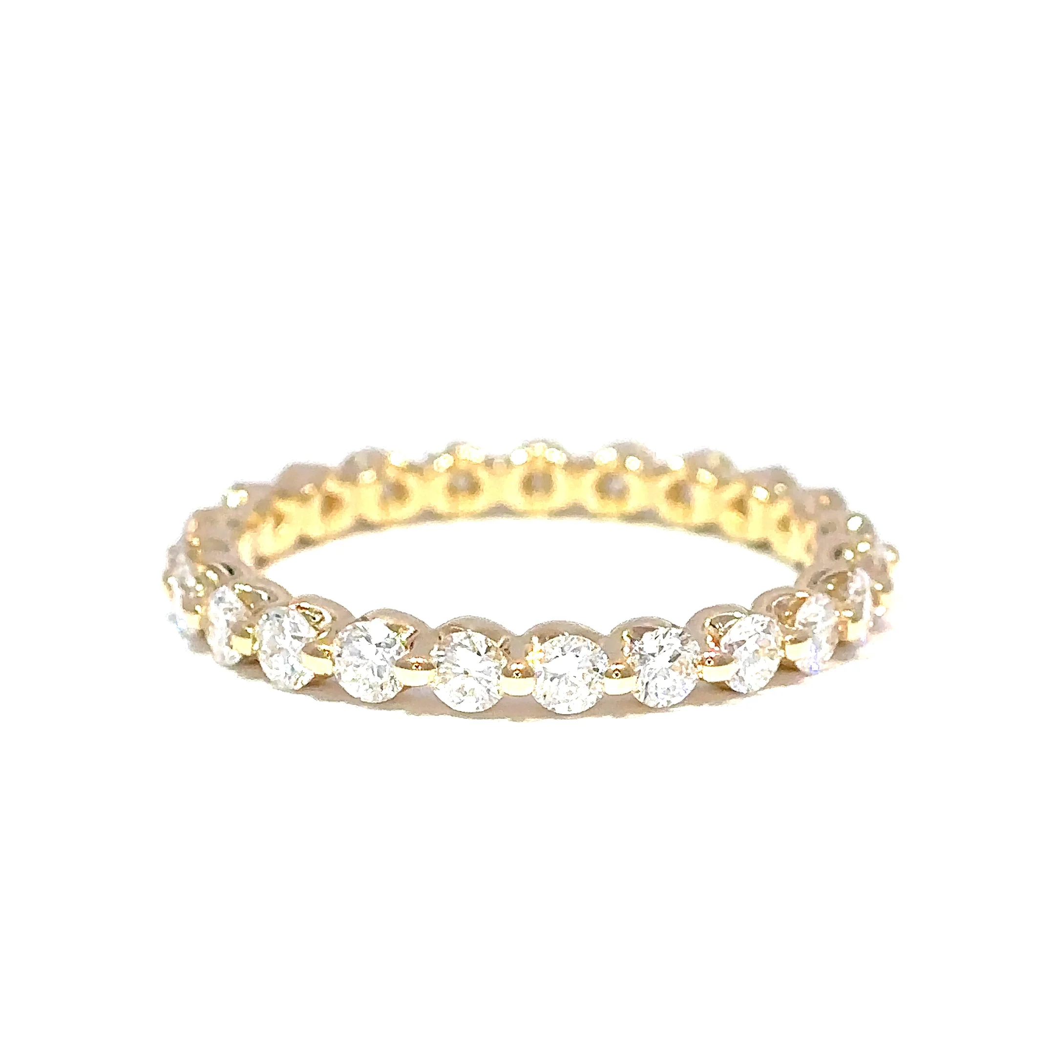 Ella Rose 14K Yellow Gold 1 Carat Lab-Grown Diamond Eternity Band - Image 2