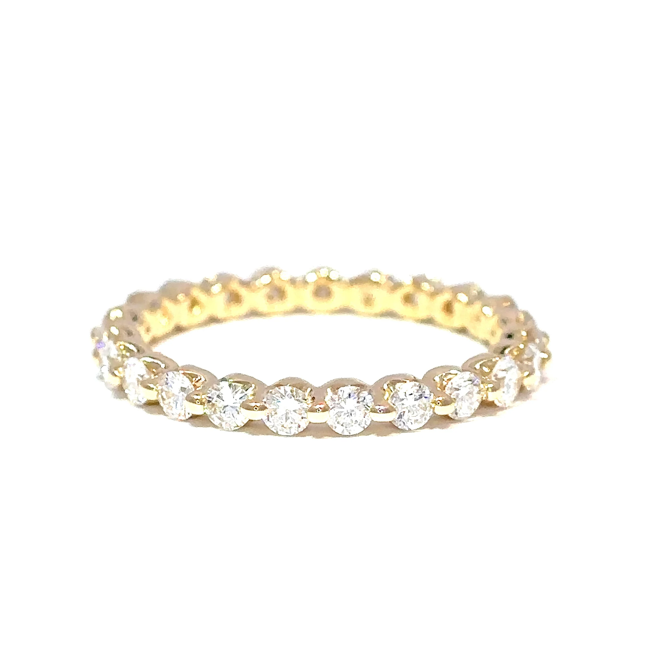 Ella Rose 14K Yellow Gold 1 Carat Lab-Grown Diamond Eternity Band - Image 3