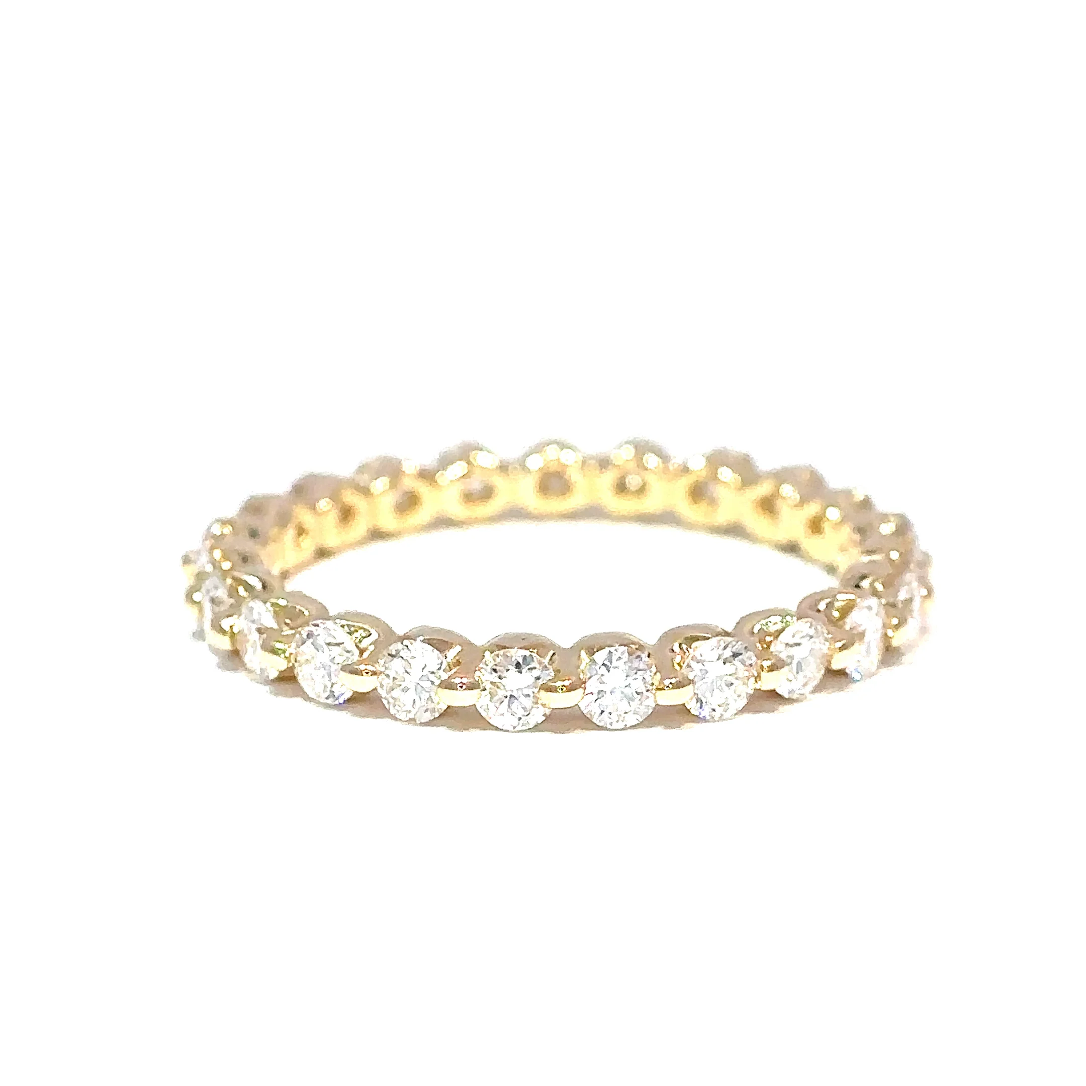 Ella Rose 14K Yellow Gold 1 Carat Lab-Grown Diamond Eternity Band - Image 4