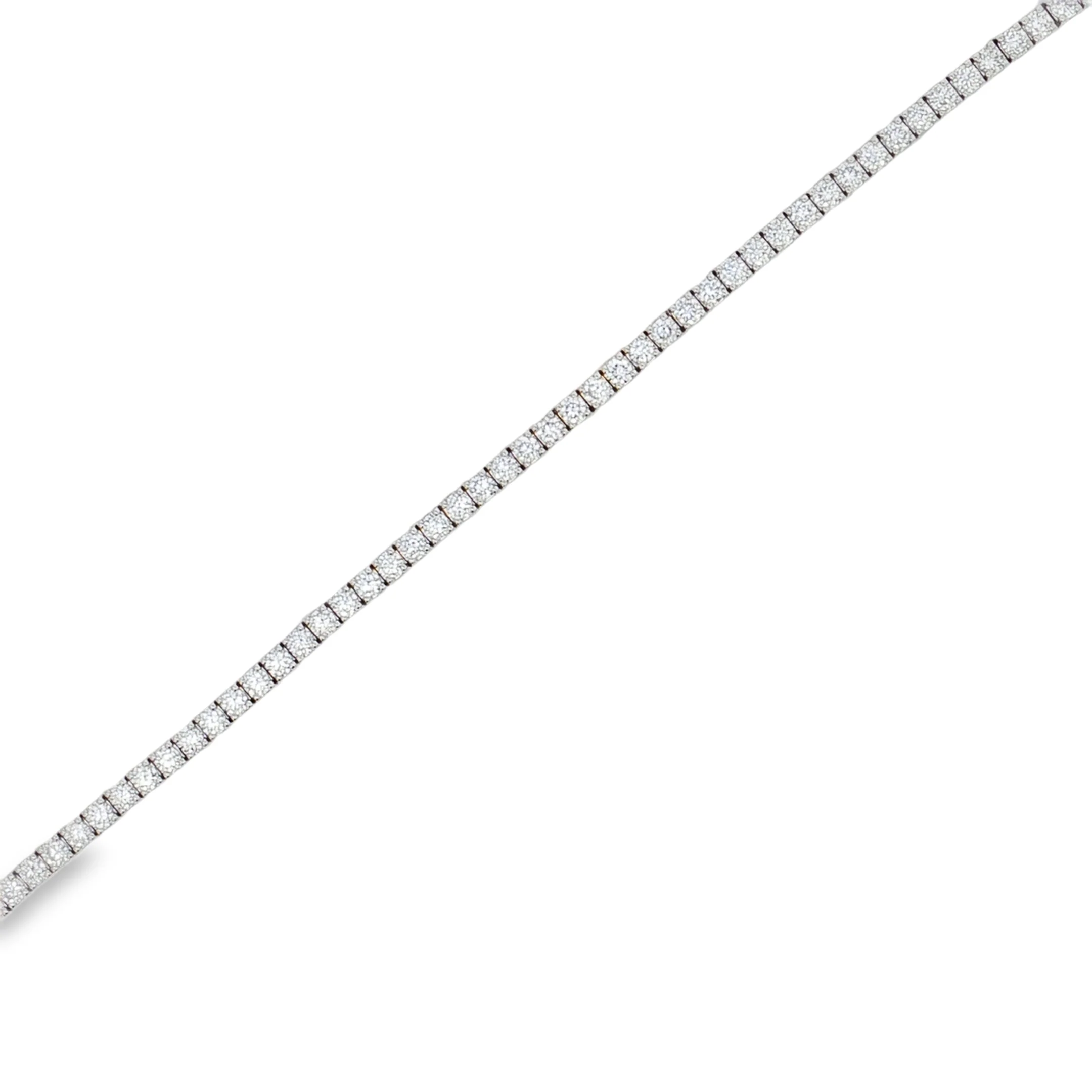 Ella Rose 4.24ct Lab-Grown Diamond Tennis Bracelet 14K White Gold - Image 2