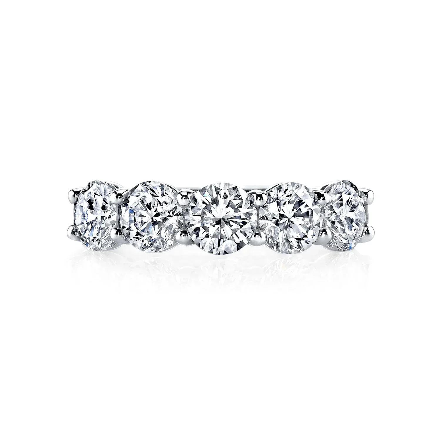 Ella Rose 5-Stone Lab Grown Diamond Wedding Band 14K White Gold