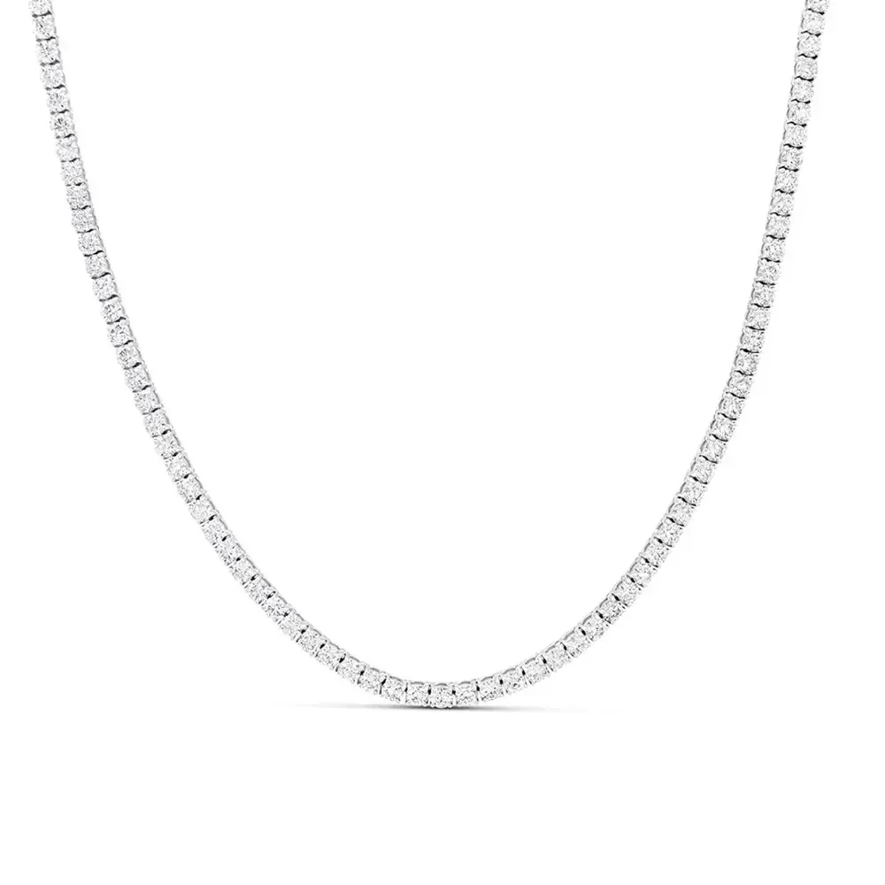 Ella Rose 7.03ct Lab-Grown Diamond Tennis Necklace 14K White Gold