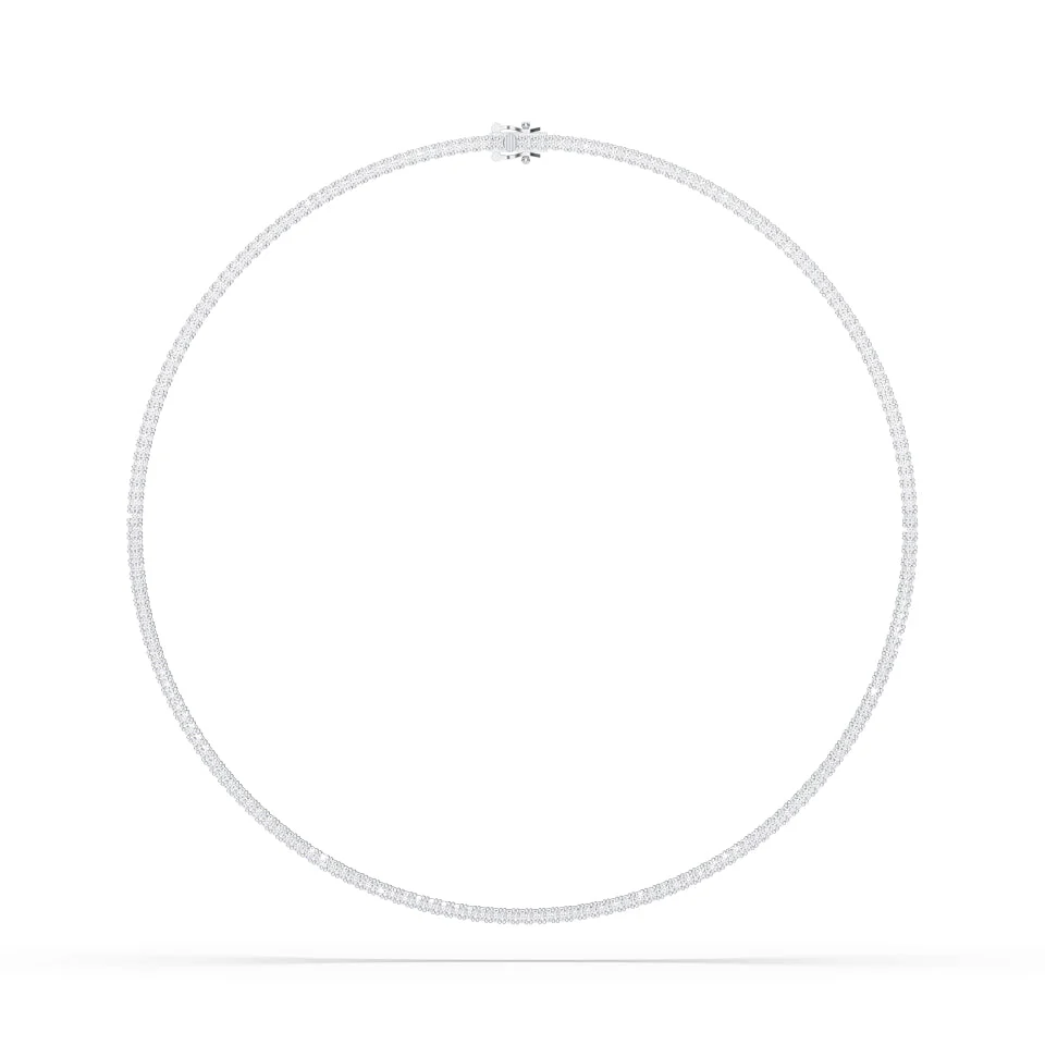 Ella Rose 7.98ct Lab-Grown Diamond Tennis Necklace 14K White Gold