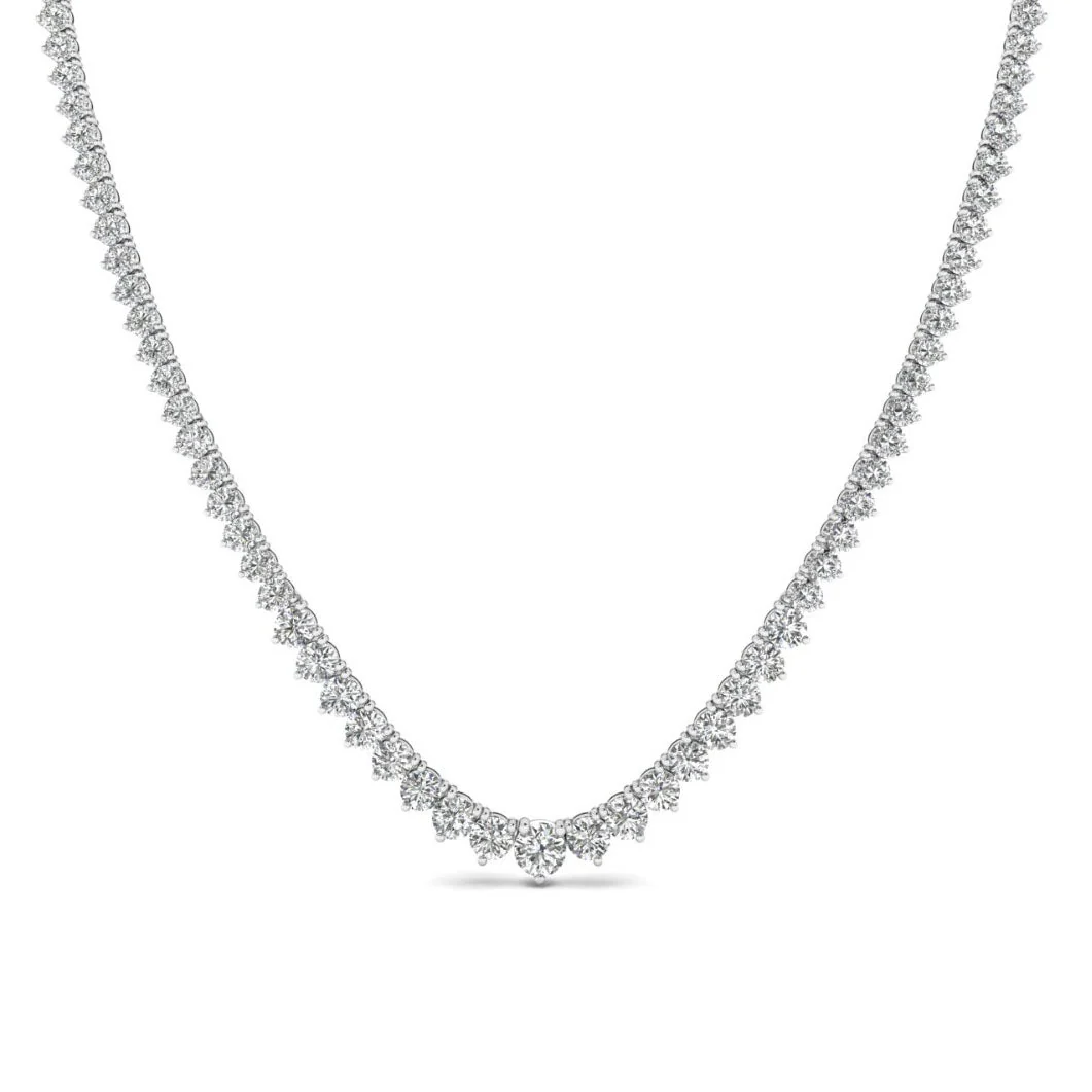 Ella Rose Riviera 12.21ct Lab-Grown Diamond Tennis Necklace