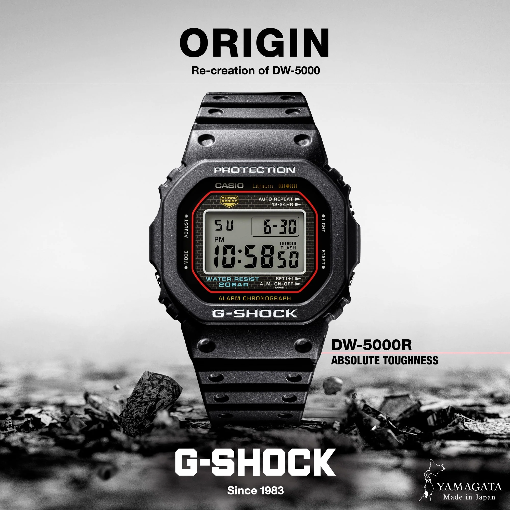 G-SHOCK 5000 Series DW5000R-1A Watch - Image 2