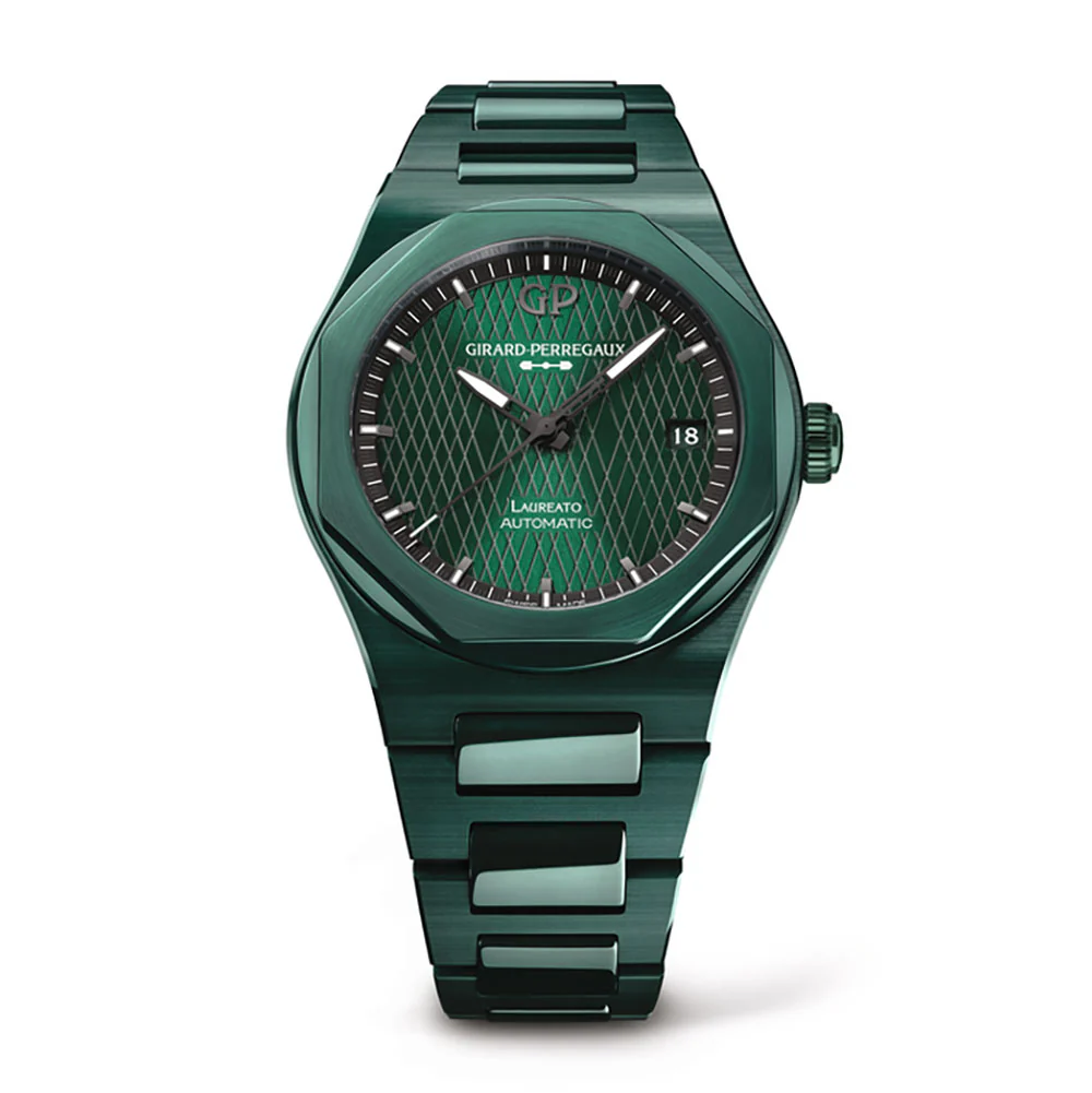 Girard Perregaux Laureato 38mm Green Aston Martin Limited Edition Watch