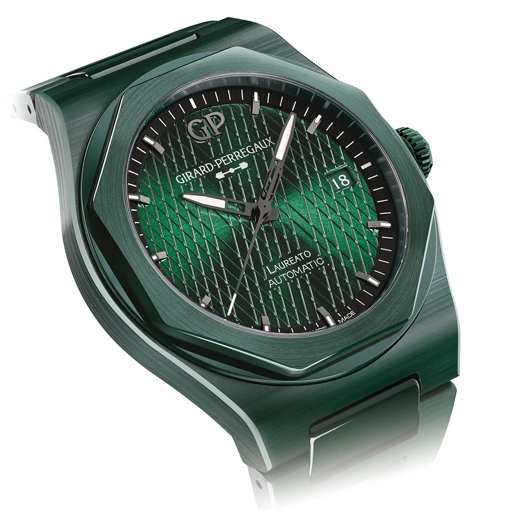 Girard Perregaux Laureato 38mm Green Aston Martin Limited Edition Watch - Image 2