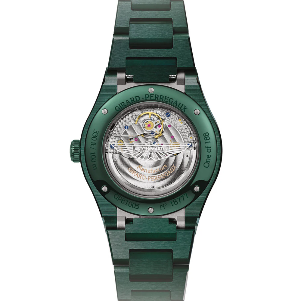 Girard Perregaux Laureato 38mm Green Aston Martin Limited Edition Watch - Image 3