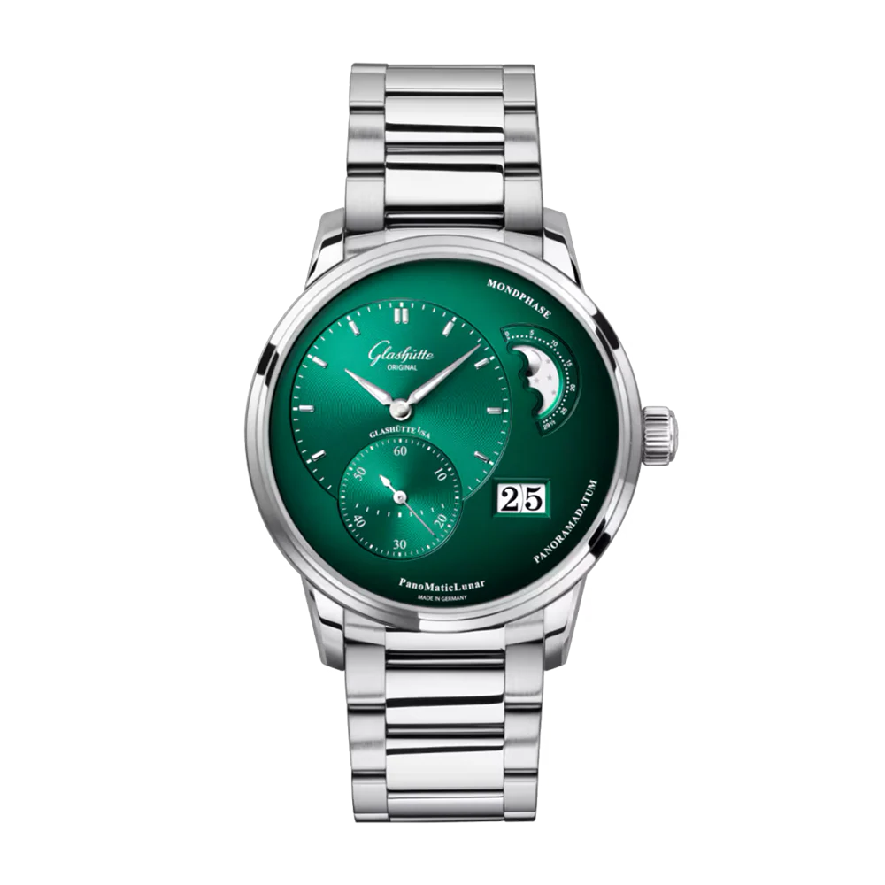 Glashütte Original PanoLunar 40mm Green Dial Watch