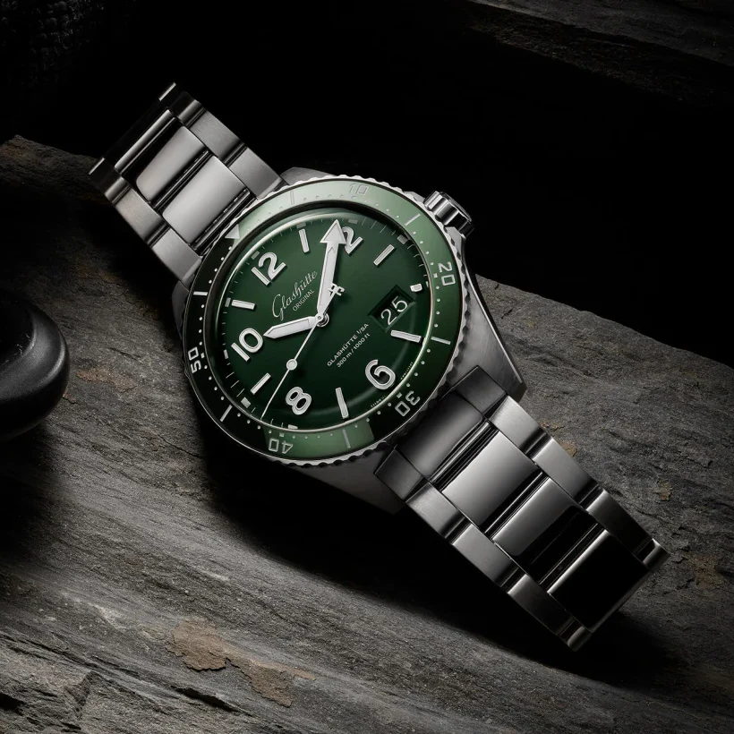 Glashütte Original SeaQ Panorama Date Green Dial Stainless Steel - Image 2