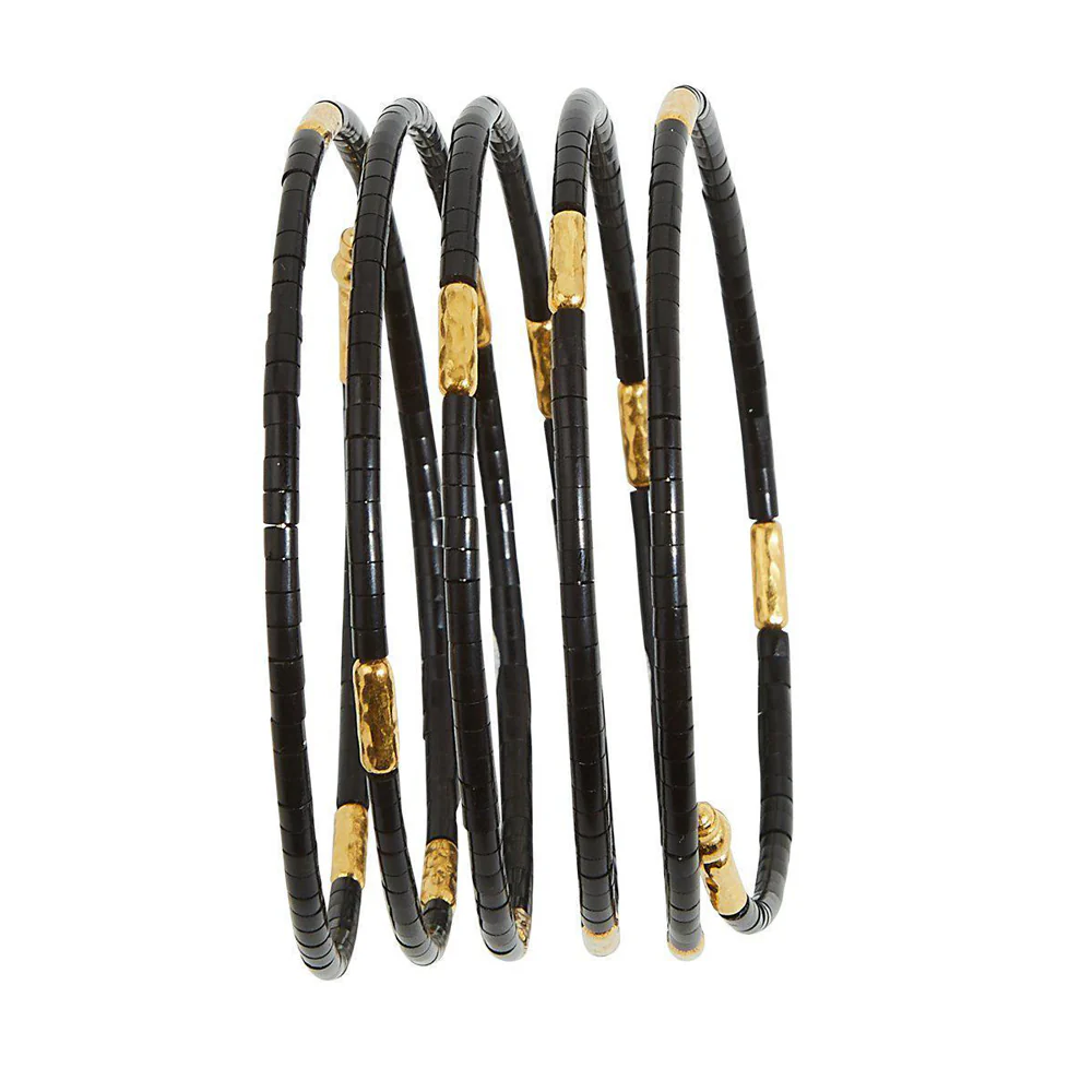 Gurhan Jet Set Gold Coil Bracelet