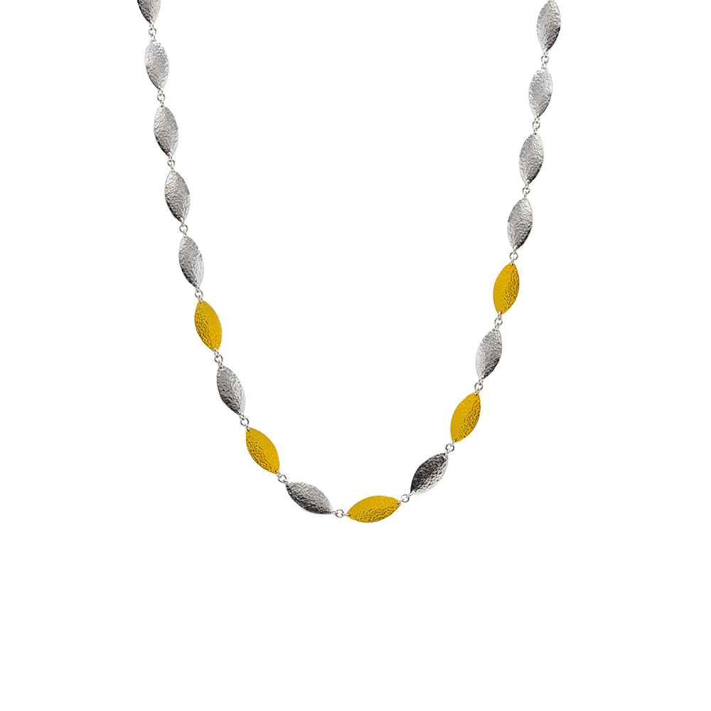 Gurhan Willow Sterling Silver and Yellow Gold Long Necklace