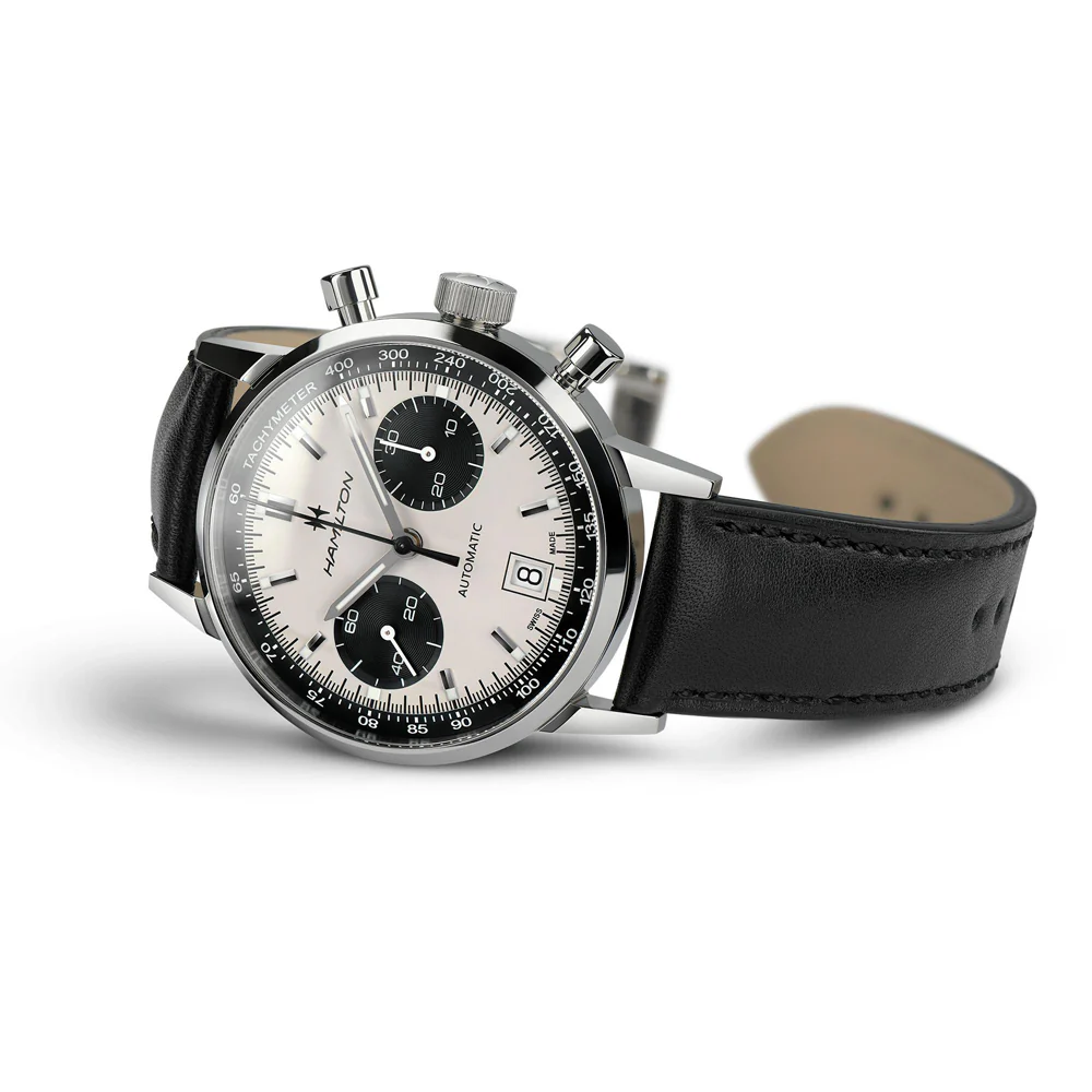 Hamilton American Classic Intra-Matic Auto Chrono Panda Dial Watch - Image 6