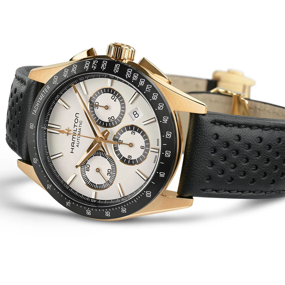 Hamilton Jazzmaster Performer Auto Chrono Rose Gold PVD Watch - Image 3