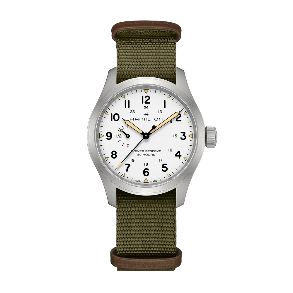 Hamilton Khaki Field Mechanical Power Reserve 40mm NATO Strap