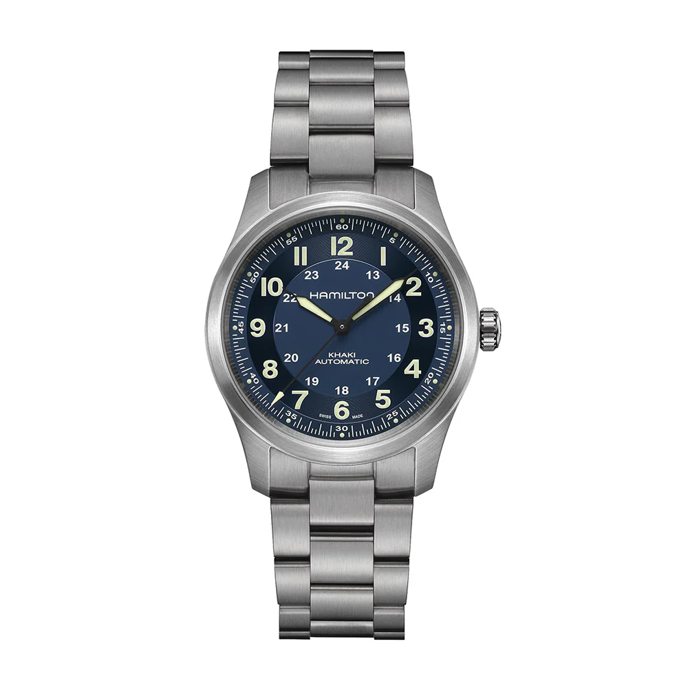 Hamilton Khaki Field Titanium Auto 38mm Blue Dial