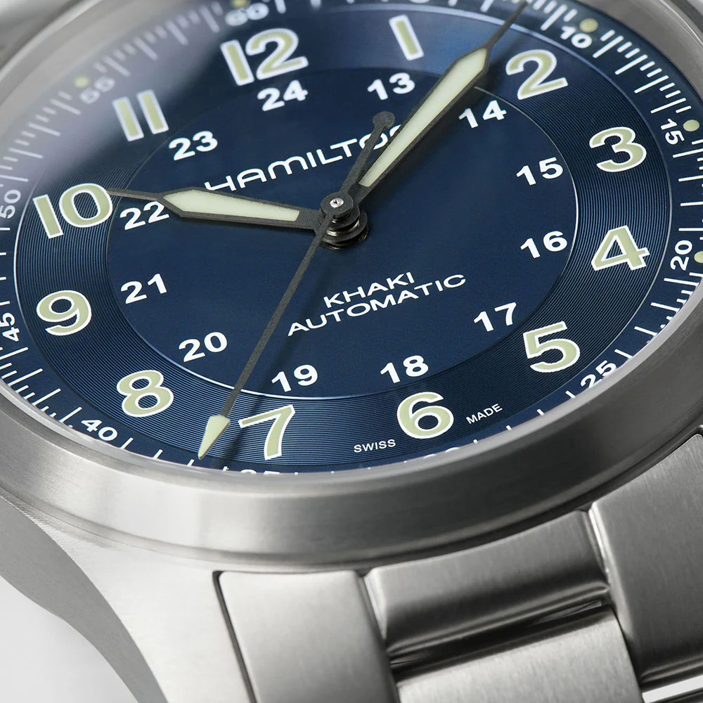 Hamilton Khaki Field Titanium Auto 38mm Blue Dial - Image 2