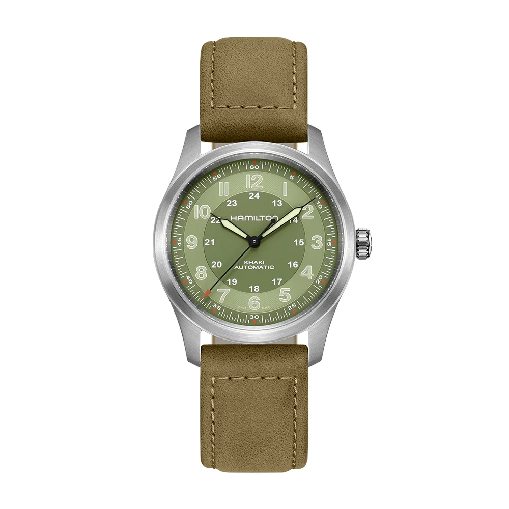 Hamilton Khaki Field Titanium Auto Green Dial Watch